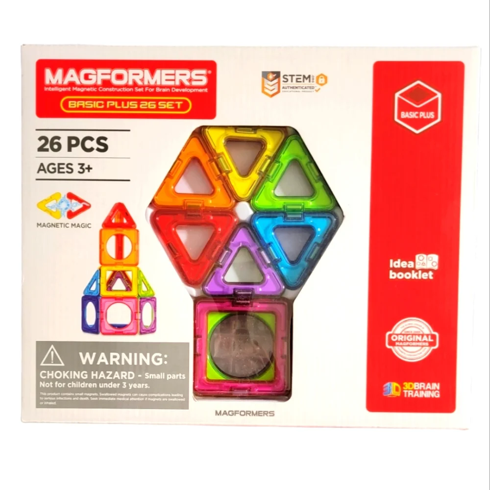 Magformers Basic Plus 26Pc Magnet Toy Set